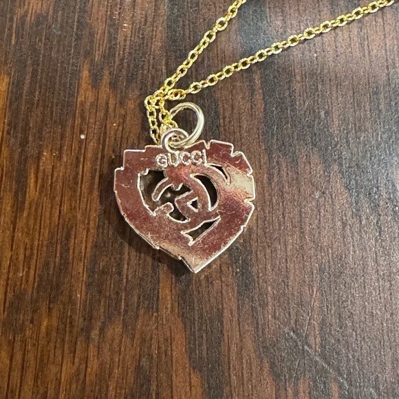 Upsycled AUTHENTIC GUCCI zipper pull with nonbranded gold over 925 chain - Picture 4 of 7